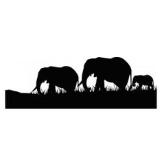 236x236 Elephant Family Border Elephant Family, Silhouette Design