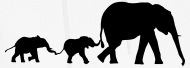 190x68 Elephant Family, Elephants By Csart Spreadshirt