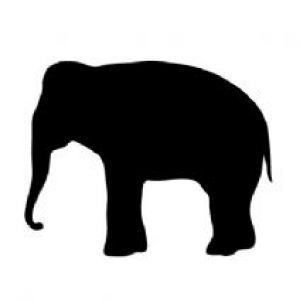 300x300 Elephant Silhouette Crafts Elephant Silhouette
