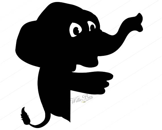 570x456 Peeking Elephant Silhouette Clipart 12 Inches Png And Svg
