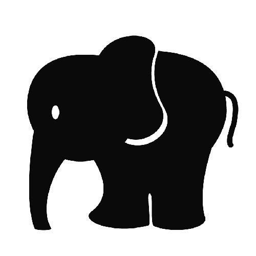 500x500 1c266d010653aa9ff058c847c995e547 Elephant Silhouette Flower