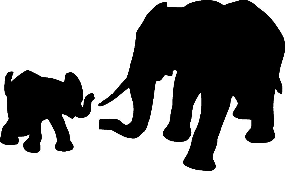 1000x601 Elephant Stencil Stencils
