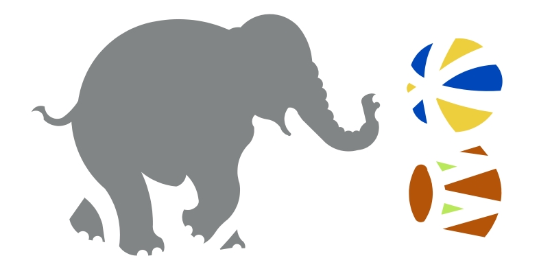 786x392 Elephant Circus Stencil Source Stencils