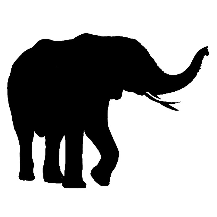 Free Free 304 Trunk Up Silhouette Elephant Svg SVG PNG EPS DXF File