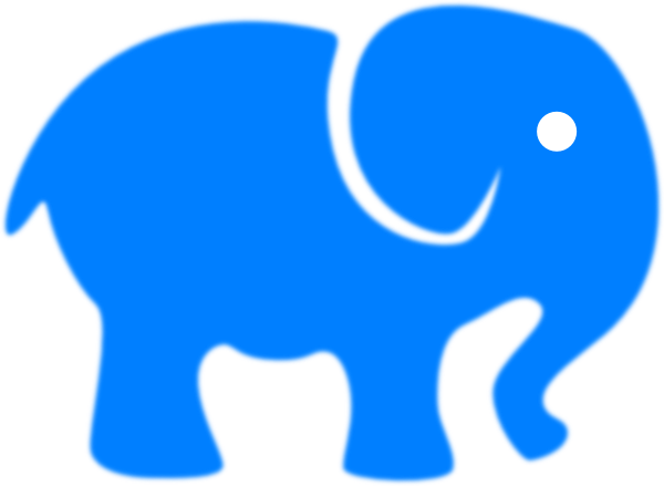 600x439 Baby Elephant Vector