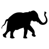 160x160 Elephant Vector Illustration Style Flat Stock Image And Royalty