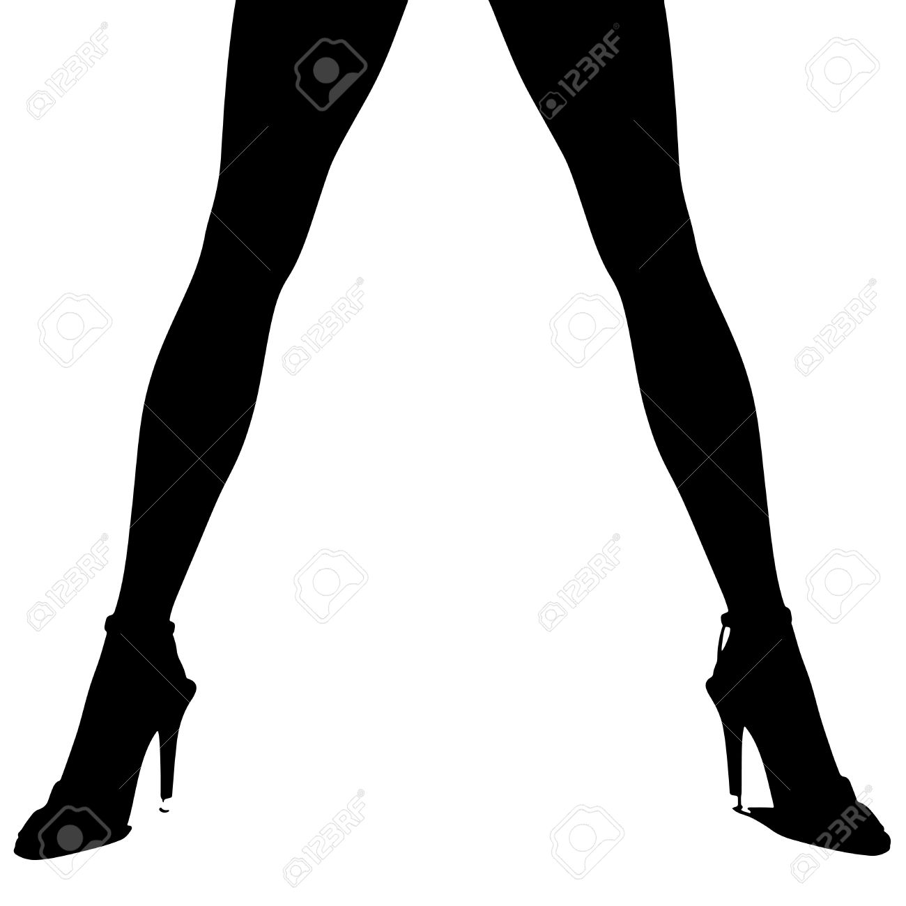 1300x1300 Legs Clipart Black High Heel