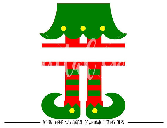 570x438 Split Elf Legs Svg Dxf Eps Png Files. Digital Download