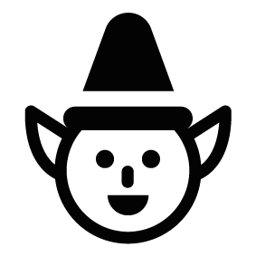 283x283 Elf Silhouette Silhouette Of Elf