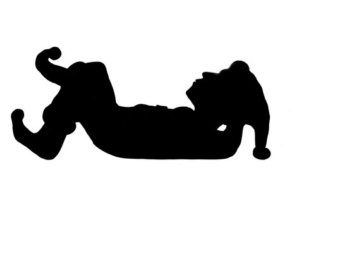 340x270 Elf Silhouette Admiring Tree Digital Download Original