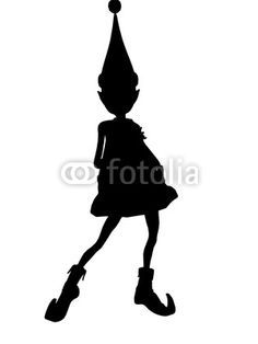 236x314 Christmas Decorations Silhouette Elf