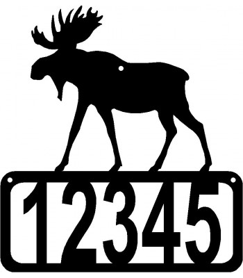 350x400 Elk Bull And Cow Mountain Scene Wall Art Sign 17x11