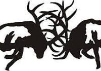 200x140 Unique Deer Head Silhouette Clip Art