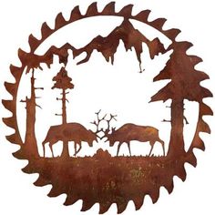 236x236 Black And White Design Featuring An Elk In Silhouette. Elk