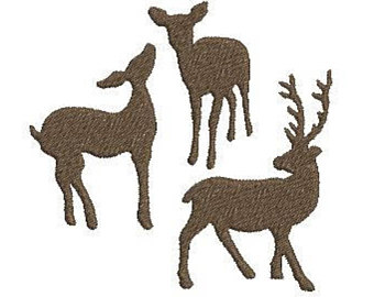 340x270 Deer Embroidery Etsy