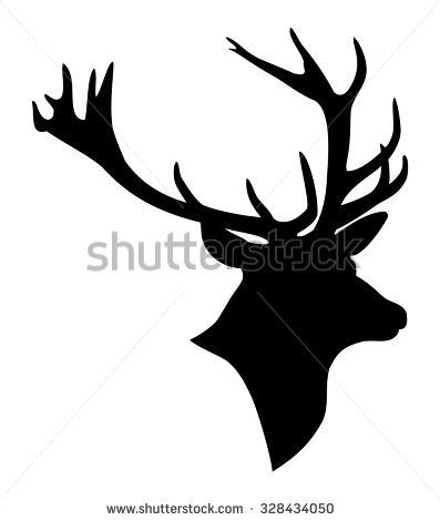 397x470 Deer Head Silhouette Satskin Deer Head Silhouette