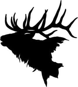 267x300 Elk Head Decal Stod