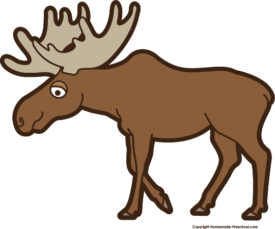 540x450 Moose Clipart Free
