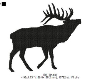 340x270 Elk Silhouette Etsy