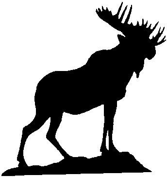 344x364 Top 75 Moose Clip Art