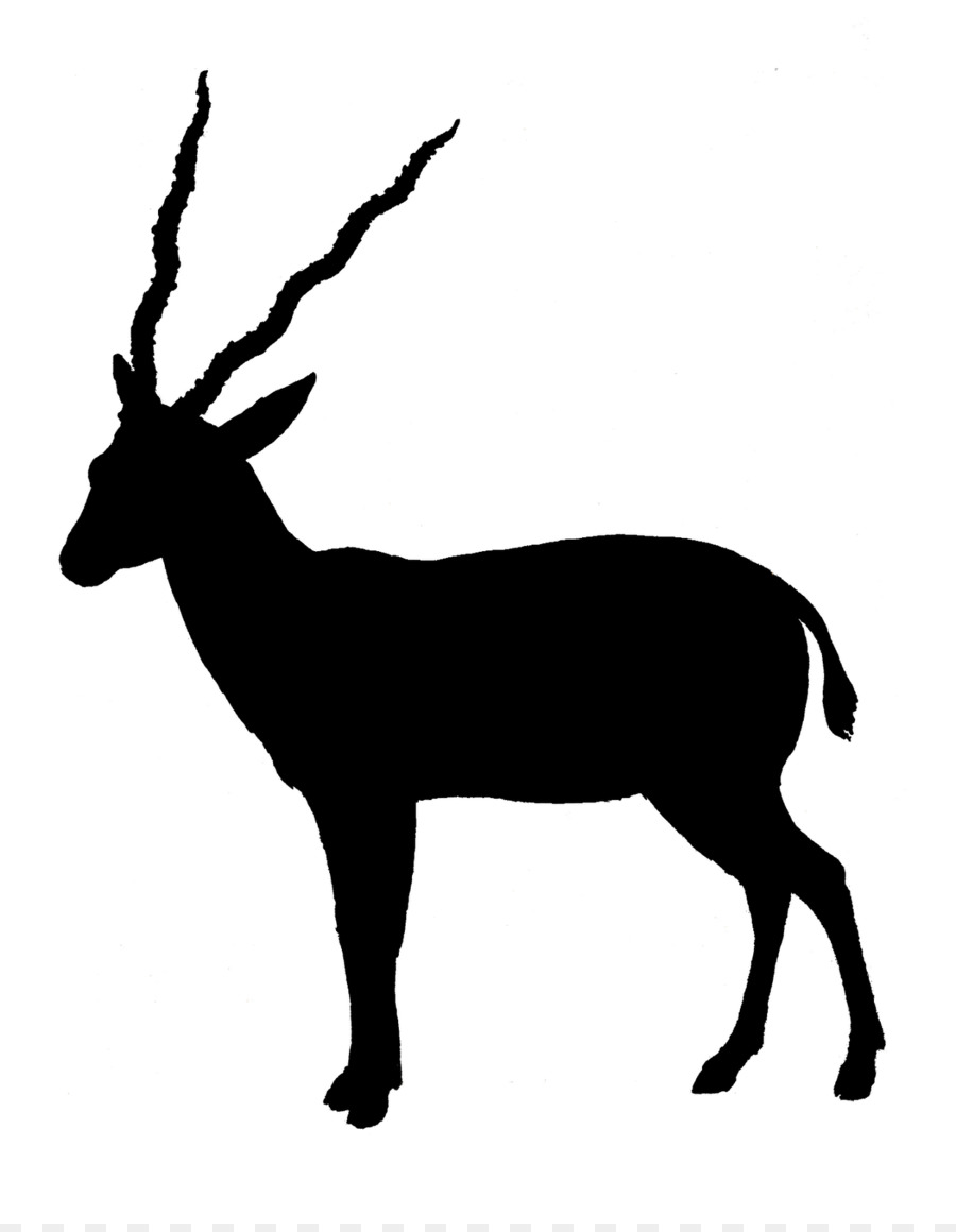 900x1160 Antelope Gazelle Pronghorn Silhouette Clip Art