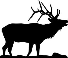 236x203 Elk Silhouette Tattoo But Have The Back White Space Look Like