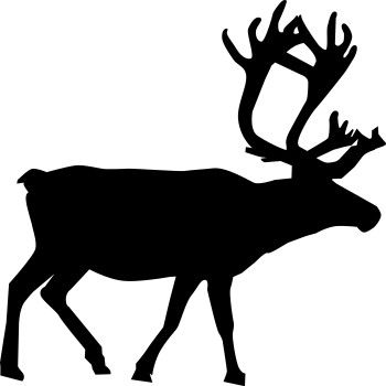 350x350 Animal Silhouette,reindeer Vector Zoo Arculatok