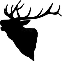 236x234 Elk Head Outline