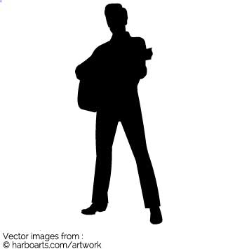 335x355 Download Elvis With Guitar Silhouette