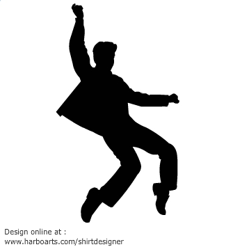 335x355 Rock Star Dancing Silhouette Vector Graphics Rhea