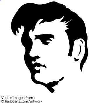 Elvis Silhouette Vector at GetDrawings | Free download