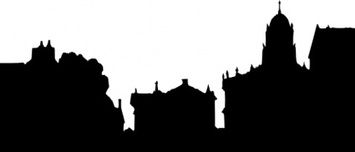 355x152 Download Free City Silhouette Vectors