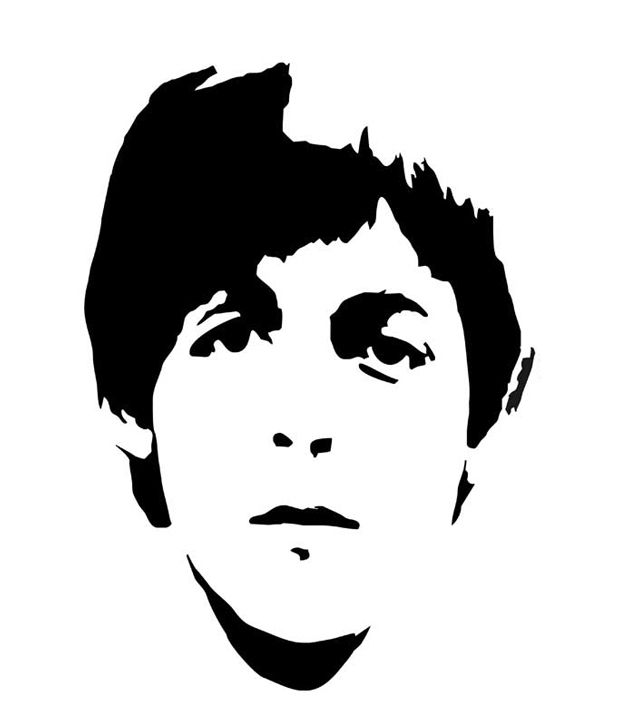 620x726 Studio Briana Studio Briana Black Eminem Silhouette Wall Decal