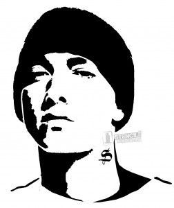 252x300 Eminem Stencil Magnet Eminem, Stenciling And Spray