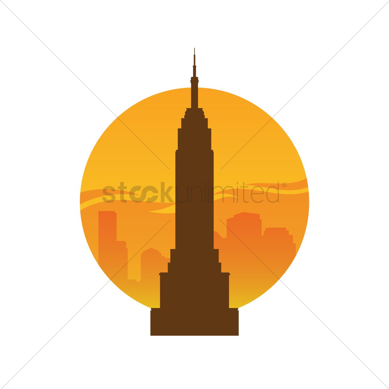 1300x1300 Empire State Building Vector Image