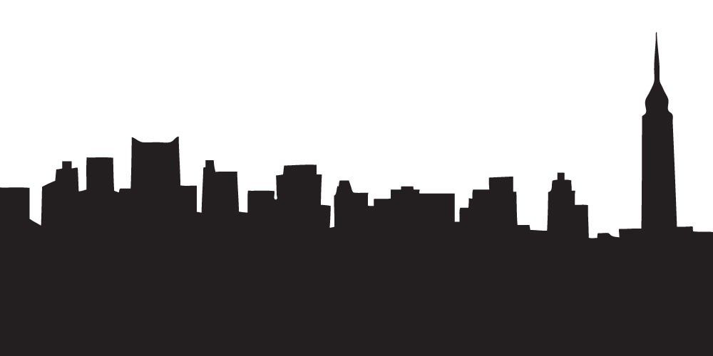 1000x500 New York Skyline Decal