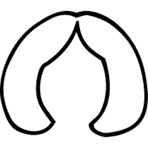 300x300 White Hair Clipart