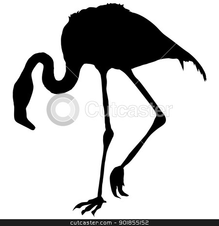450x464 Flamingo Silhouette Clipart