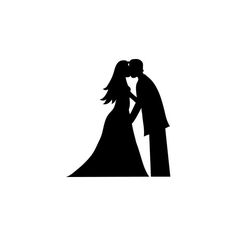 236x236 Engaged Couple In Love Wedding Silhouette Die Cut For Scrap