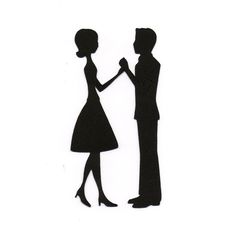 236x236 True Love Couple Silhouette Engagement Party Customized