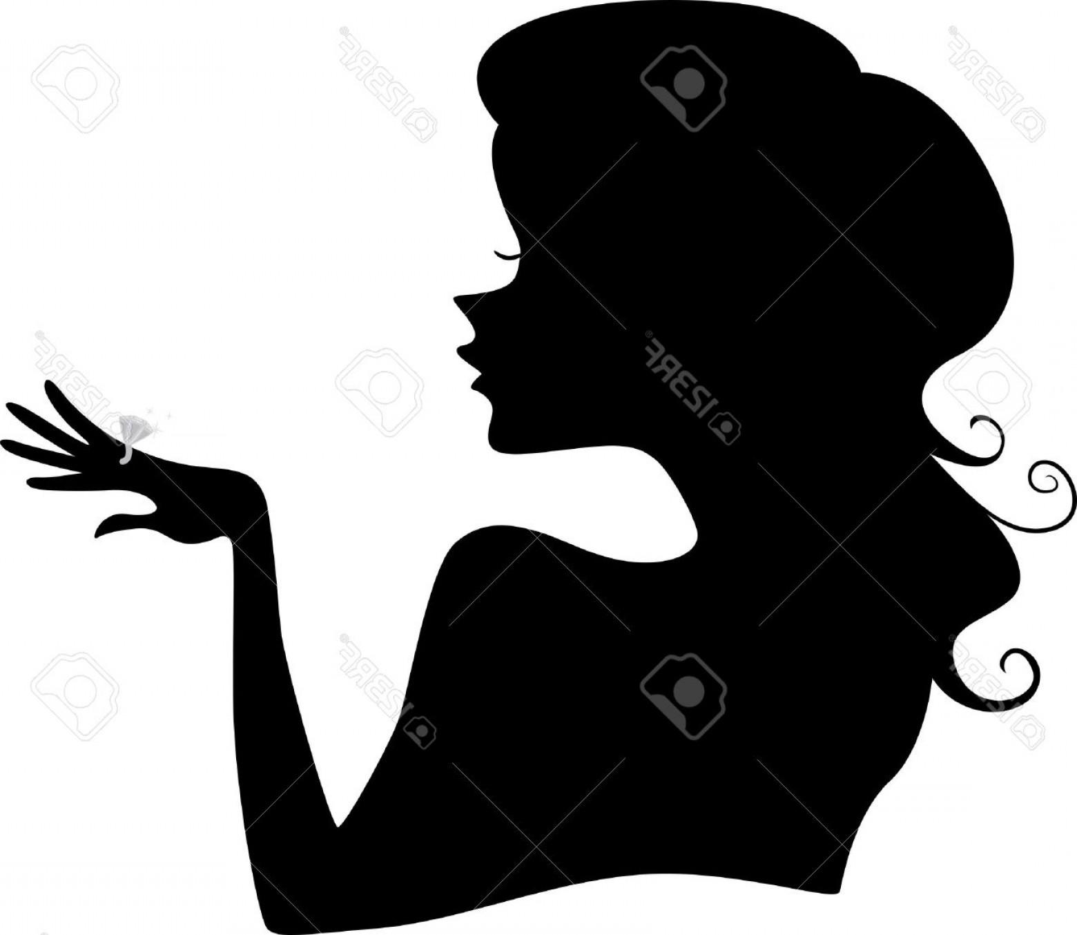 1560x1354 Photoillustration Of Girl S Silhouette Wearing A Diamond Ring