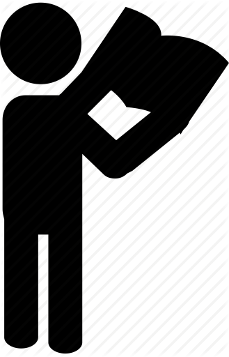 329x512 Book, Directions, Guidebook, Map, Reading, Silhouette Icon Icon