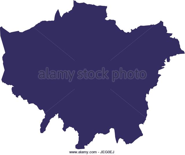 640x536 London Map Silhouette 62910480 Silhouette Of Map Icon London