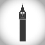 160x160 Silhouette Of Map Icon. London England Landmark And British Theme
