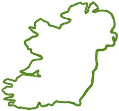 236x219 Ireland Outline Map