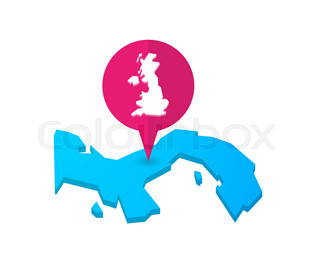320x268 Abstract Uk Map Isolated On A White Background Stock Vector