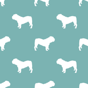 173x173 English Bulldog Silhouette