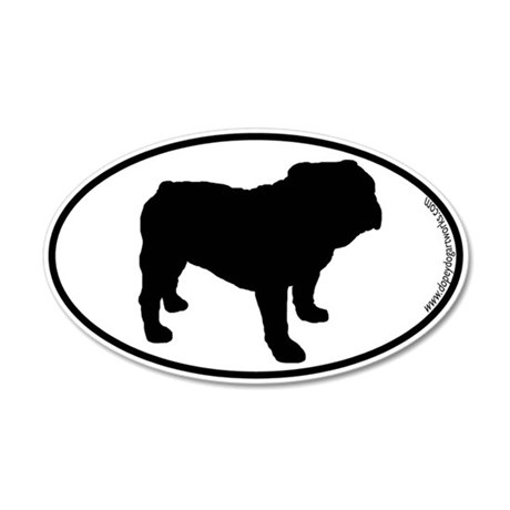 460x460 English Bulldog Wall Decals