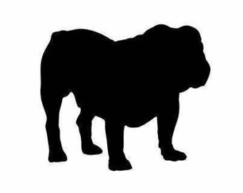 English Bulldog Silhouette at GetDrawings | Free download