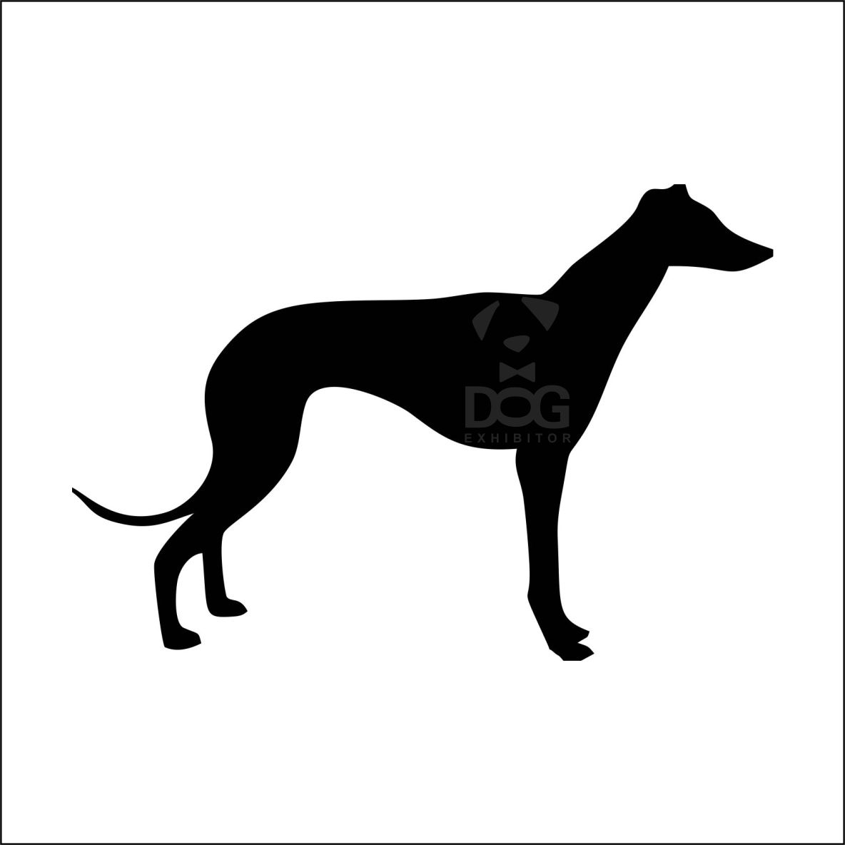 1184x1184 Greyhound Silhouette Sticker